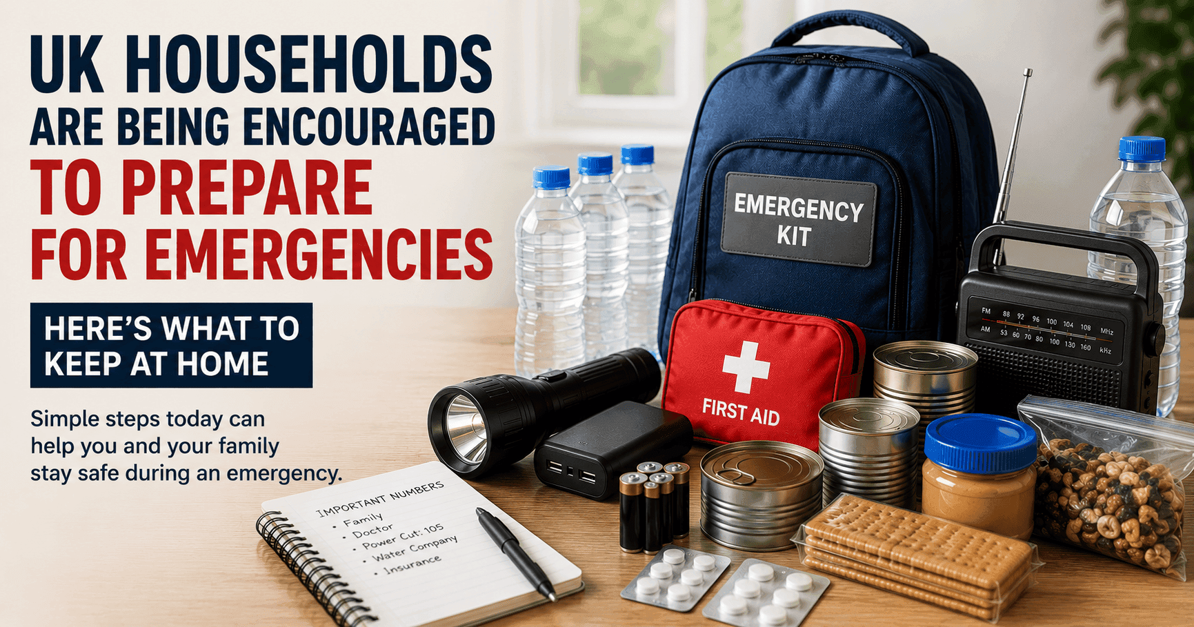 🚨 UK Households Are Being Encouraged to Prepare for Emergencies — Here's What to Keep at Home