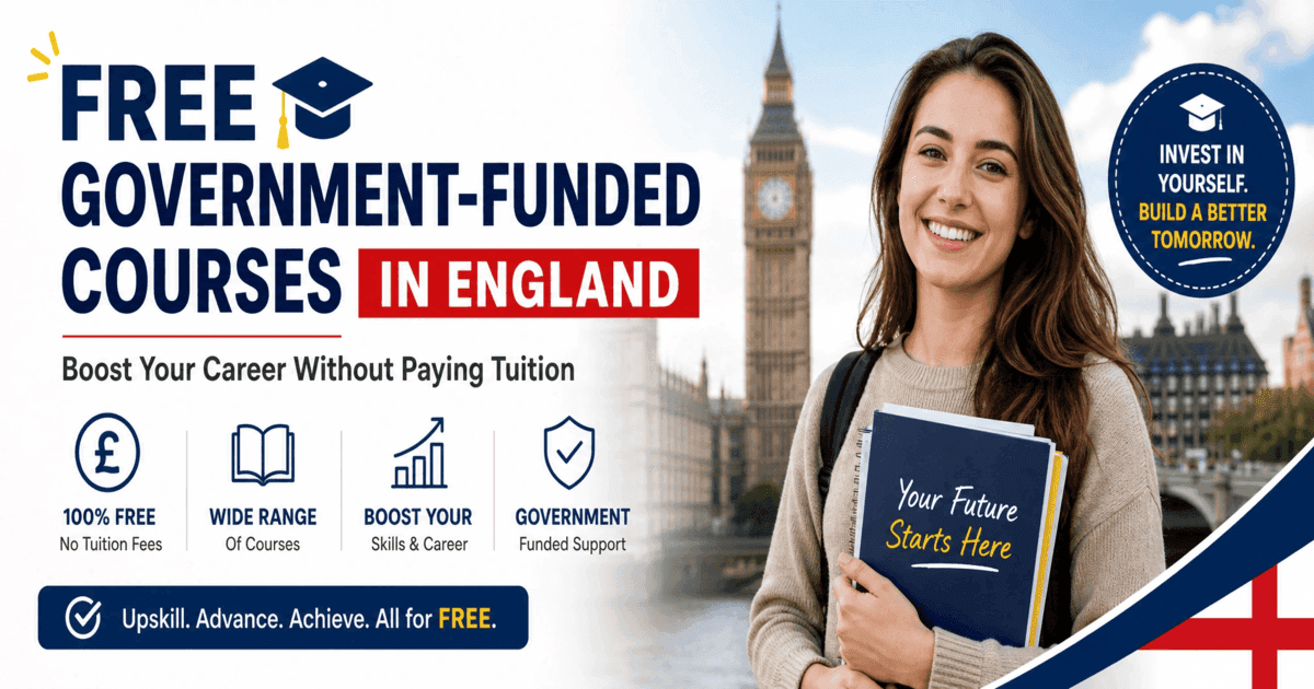 🎓 Free Government-Funded Courses in England: Boost Your Career Without Paying Tuition
